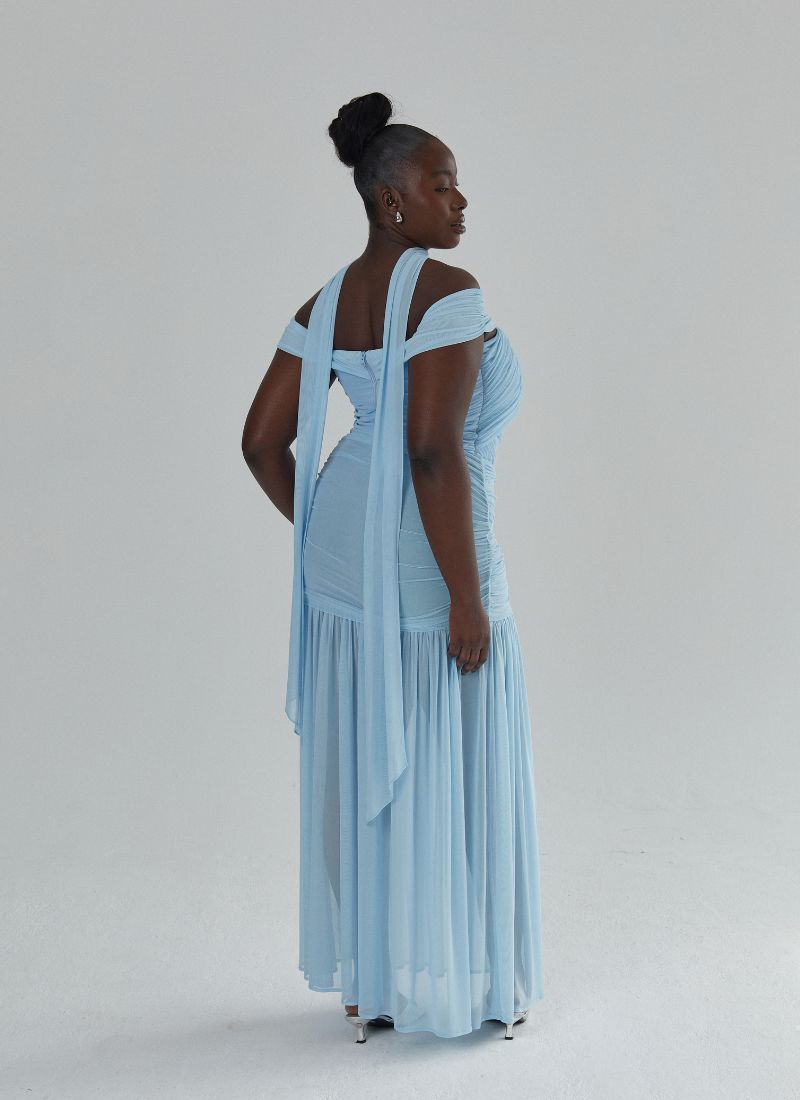 SAMPLE 'Selena' Soft Blue Fuller Bust Mesh Set