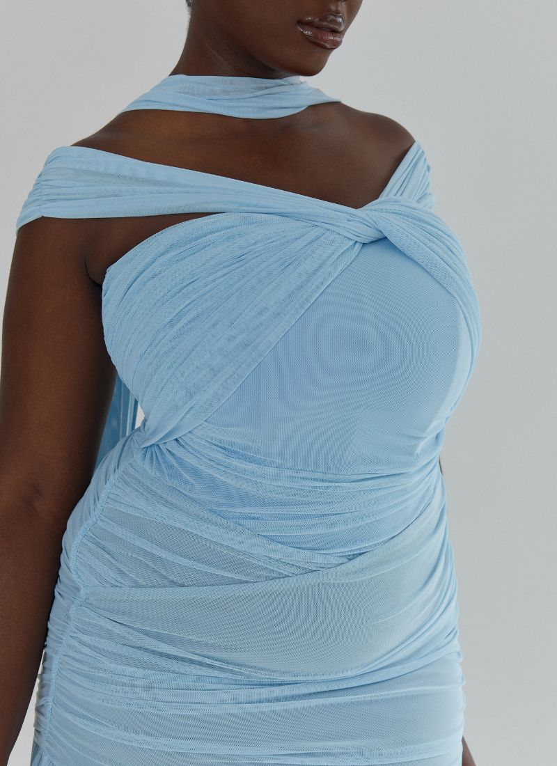SAMPLE 'Selena' Soft Blue Fuller Bust Mesh Set