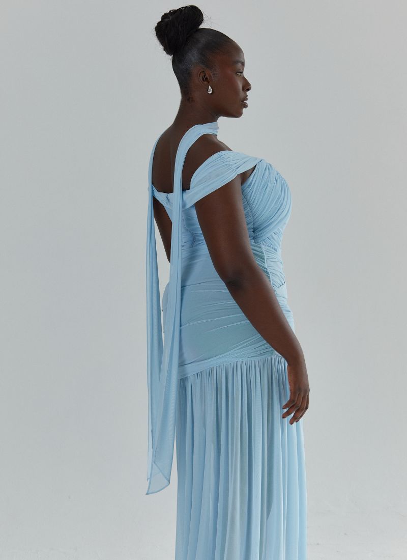SAMPLE 'Selena' Soft Blue Fuller Bust Mesh Set