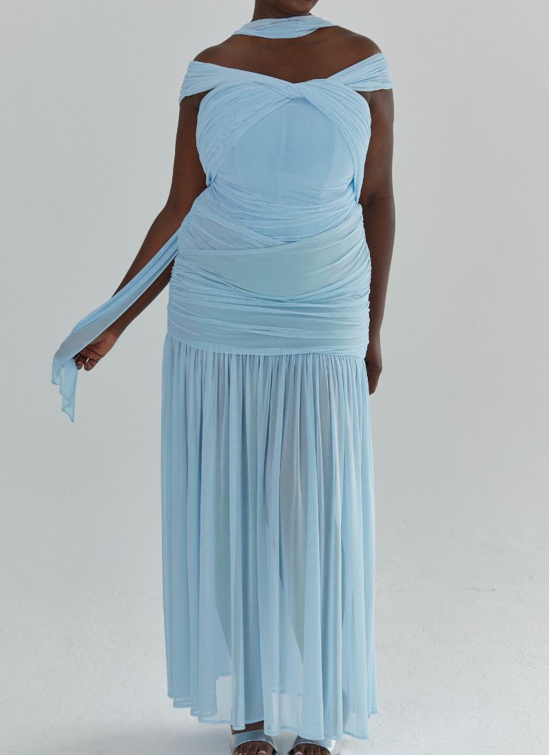 'Selena' Soft Blue Fuller Bust Mesh Set